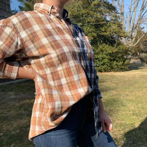 Hand-Bleached TieDye Flannel - Picture 3 of 6